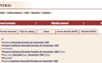 Anuarul Institutului Revoluţiei Române din Decembrie 1989 poate fi găsit în Catalogul General al Bibliotecii Naționale a României