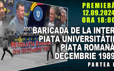 PROMO: BARICADA DE LA INTERCONTINENTAL, PIATA UNIVERSITĂȚII -PIAȚA ROMANĂ, DECEMBRIE 1989 / PARTEA I