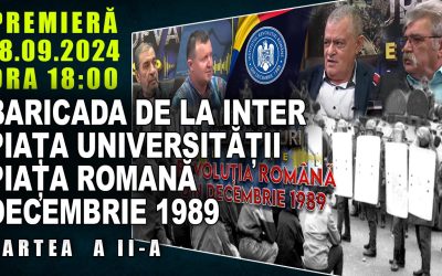 PROMO: BARICADA DE LA INTER, PIAȚA UNIVERSITĂȚII, PIAȚA ROMANĂ – DECEMBRIE 1989 / PARTEA A II-A
