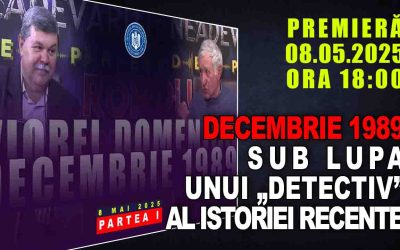 ROMO: DECEMBRIE 1989 SUB LUPA UNUI „DETECTIV” AL ISTORIEI RECENTE / JOI, 8 MAI 2025 / ORA 18:00
