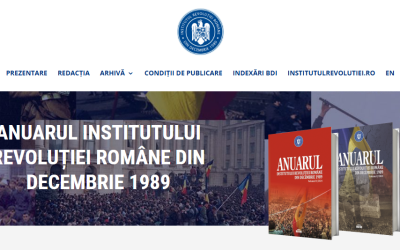 Institutul Revoluției Române din Decembrie 1989 a finalizat procesul de actualizare a site-ului oficial dedicat Anuarului IRRD 1989 și pregătește reevaluarea publicației în vederea unei noi etape de indexare internațională