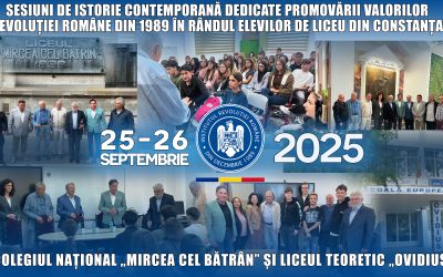 Sesiuni de istorie contemporană dedicate promovării valorilor Revoluției Române din Decembrie 1989 în rândul elevilor de liceu din Constanța
