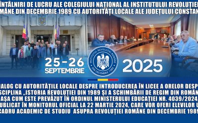 Întâlniri de lucru ale Colegiului Național al Institutului Revoluției Române din Decembrie 1989 cu autorități locale ale județului Constanța