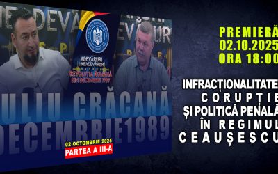 PROMO: INFRACȚIONALITATE, CORUPȚIE ȘI POLITICĂ PENALĂ ÎN REGIMUL CEAUȘESCU / PARTEA A III-A