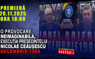 PROMO: O PROVOCARE NEIMAGINABILĂ, EXECUȚIA PREȘEDINTELUI NICOLAE CEAUȘESCU.  DECEMBRIE 1989 / PARTEA I