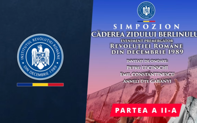 CADEREA ZIDULUI BERLINULUI EVENIMENT PREMERGATOR REVOLUTIEI ROMANE DIN DECEMBRIE 1989 / PARTEA A II-A