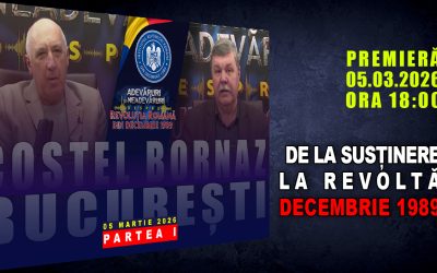 PROMO: DE LA SUSȚINERE LA REVOLTĂ. DECEMBRIE 1989 / PARTEA I