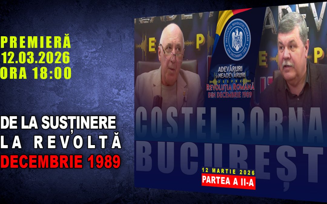 PROMO: DE LA SUSȚINERE LA REVOLTĂ.  DECEMBRIE 1989 / PARTEA A II-A