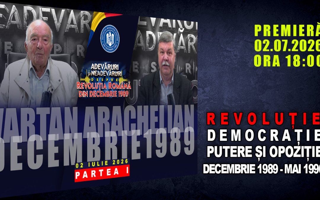 PROMO: REVOLUȚIE, DEMOCRAȚIE, PUTERE ȘI OPOZIȚIE.  DECEMBRIE 1989 – MAI 1990