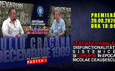 PROMO: TEROARE PENALĂ, DISFUNCȚIONALITĂȚI SISTEMICE ȘI CORUPȚIE ÎN EPOCA NICOLAE CEAUȘESCU /PARTEA I
