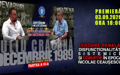 PROMO:TEROARE PENALĂ, DISFUNCȚIONALITĂȚI SISTEMICE ȘI CORUPȚIE ÎN EPOCA NICOLAE CEAUȘESCU P. A III-A